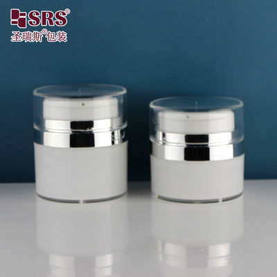 comprar 30 ml 50 ml de Acrílico Vacío Redondo Crema Facial Loción Suero Elegante Botella Cosmética Sin Aire online manufacture