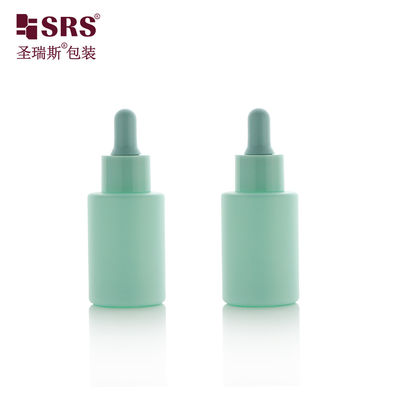 comprar Venta al por mayor de pintura a medida de color de vidrio redondo esencia facial de lujo botella de goteo de 30 ml online manufacture
