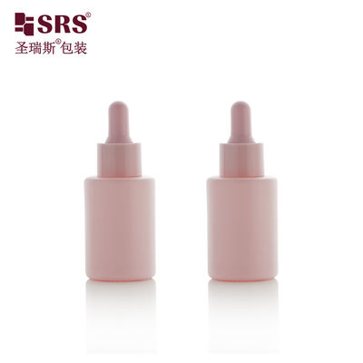 comprar Botellas redondas de vidrio bonitas Aceite esencial de perfume Botella de gotero rosa 30ml online manufacture