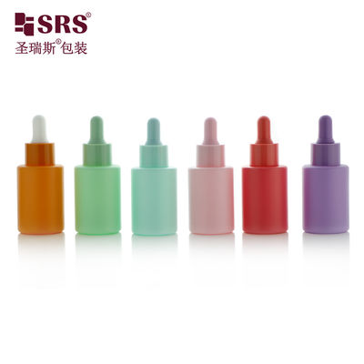 comprar Sero de cuidado de la piel de personalización verde Esencia de ojos Botella de vidrio con gotero 30 ml online manufacture