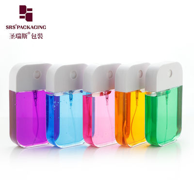 comprar Envase de perfume de plástico PETG transparente de tamaño de bolsillo para teléfonos cuadrados online manufacture
