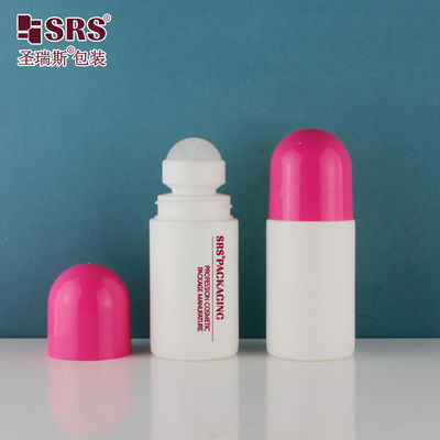 comprar 60 ml redondo semitransparente de color personalizado de plástico para el cuidado de la piel de la botella de gel de rollo en el contenedor de desodorante online manufacture