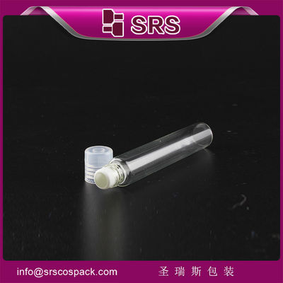 comprar SRS venta al por mayor de botellas transparentes de vidrio de 10 ml con rodillo de acero inoxidable y tapa de PP online manufacture