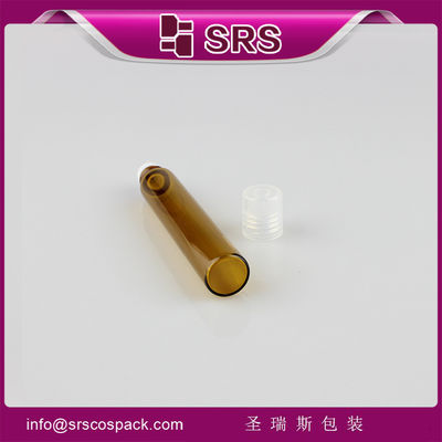 comprar SRS sin fugas Botella de perfume de vidrio ámbar de 10 ml con rollo de sellado y tapa de tornillo de PP online manufacture