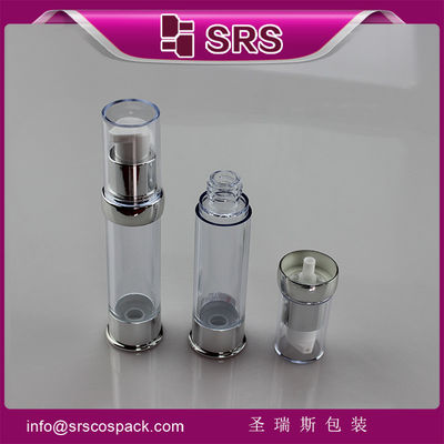 comprar SRS 2015 Nuevo diseño plástico redondo transparente de lujo vacío 15ml 20ml 30ml botella de suero online manufacture