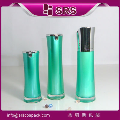 comprar SRS suministro de muestra gratuita 30 ml 50 ml botella de bomba sin aire para envases cosméticos con tapa brillante online manufacture