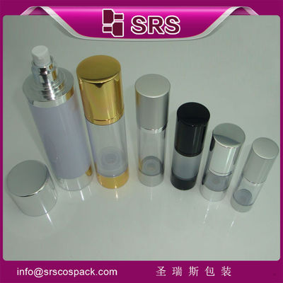 comprar SRS envases de cosméticos al por mayor redondo de aluminio sin aire pulverizador claro Botella con tapa online manufacture