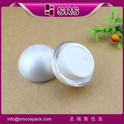 comprar SRS China proveedor mayorista acrílico para el cuidado de la piel con forma de bola de cosméticos vacío frasco con tapa online manufacture