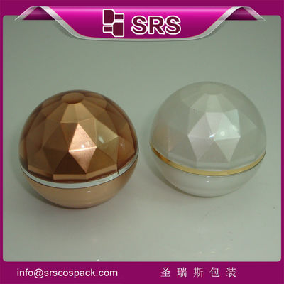 comprar SRS de lujo con forma de bola de diamantes superficie vacía acrílico 15g 30g 50g crema facial frasco cosmético online manufacture
