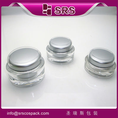 comprar J040 Jarrón cosmético de forma redonda de 15 ml 30 ml 50 ml para crema para la piel online manufacture