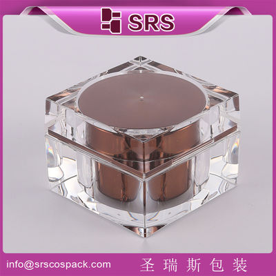 comprar suministrar crema para el cuidado de la piel de forma cuadrada y transparente frasco de 50 ml online manufacture