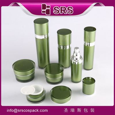 comprar SRS China conjunto de envases cosméticos de venta al por mayor frasco de crema vacía de plástico y botella acrílica online manufacture