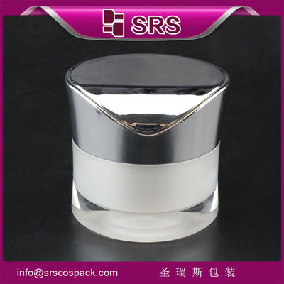 comprar frasco blanco mate con tapa plateada crema para el cuidado de la piel frasco vacío online manufacture