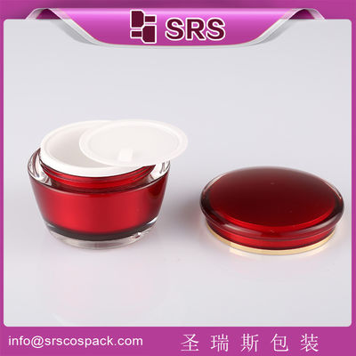 comprar color rojo J035 15g 30g 50g frasco cosmético de plástico online manufacture