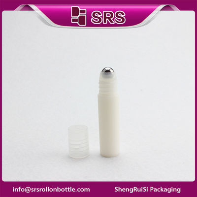 comprar color blanco botella vacía de 5 ml. botella de bola de rodillo vacía con bola de acero online manufacture