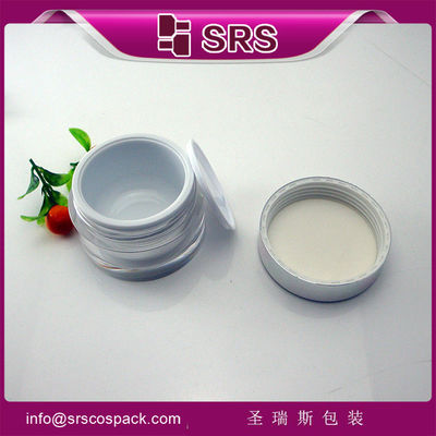 comprar recipiente cosmético con tapa de aluminio para crema,tarro redondo de plástico online manufacture
