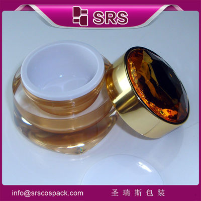 comprar Jarrón de plástico para crema para el cuidado de la piel, J025 30g 50g botella cosmética redonda online manufacture