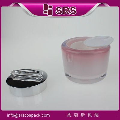 comprar Jarrón de pintura de color,Proveedor de China recipiente de plástico cosmético redondo online manufacture