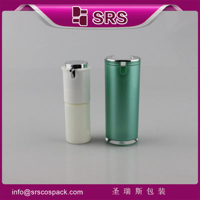 comprar A021 15 ml 30 ml 50 ml botella de bomba de color verde sin aire,botella de crema de fabricación online manufacture
