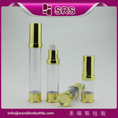 comprar A0214 Botella de oro metalizado vacía cosmética sin aire online manufacture