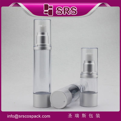 comprar A022 botella sin aire de gama alta con base y hombro de aluminio para crema para el cuidado de la piel online manufacture