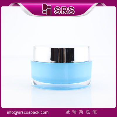 comprar J023 Jarrón redondo de acrílico con crema, color de pintura en jarrón cosmético online manufacture