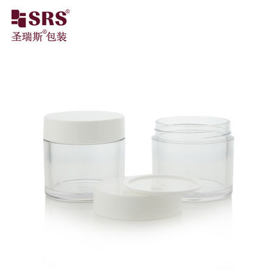 comprar 15g 30g 50g 70g 80g 100g Forma redonda Color personalizado Frascos de crema facial PET Frasco con tapa de plástico online manufacture