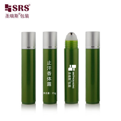 comprar PP PCR Reciclable embalaje cosmético vacío de plástico bola de rodillo de rollo mayorista botella de 35 ml online manufacture