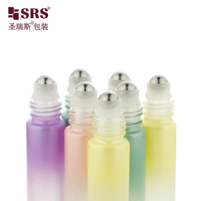 comprar Vidrio redondo de lujo vacío portátil rollo de aceite esencial en botella 10 ml online manufacture