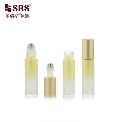 comprar 10 ml de pintura a medida Gradiente amarillo vacío de aceite esencial Botella de vidrio en rollo online manufacture