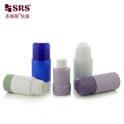 comprar Botella de plástico vacío de PP PCR reciclado redondo de desodorante gel rellenable en rollo en el aplicador online manufacture