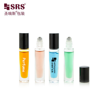 comprar GB1-5ML Tamaño de viaje Bolsillo redondo de vidrio corto enrollado en la botella Para el aceite de uñas Envases cosméticos online manufacture