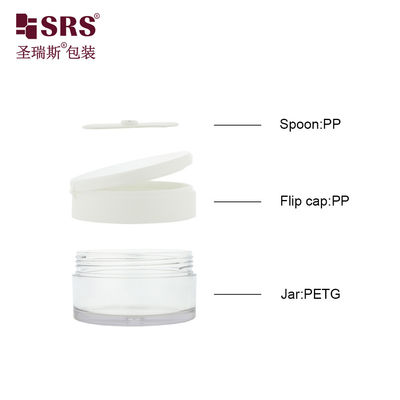 comprar PETG003 Vacío Blanco Inyección Color personalizado 100g 120g 150g 200g 250g Flip Cap Jar de plástico con muestras gratuitas en color de stock online manufacture