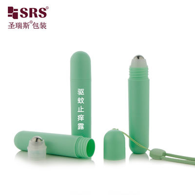 comprar RPPG 25ml PP redondo PCR Eco Friendly Roll On Bottle Para antiperspirante Embalaje de cuidado de la piel vacío Masaje con bola de acero online manufacture