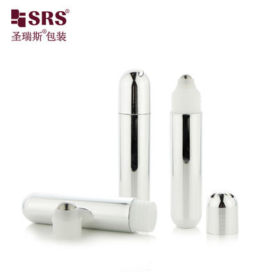 comprar RPPG 25ML Decoración metalizada con tapa de cúpula Botella de plástico de rodillo Desodorante personalizado sin botellas de fugas online manufacture