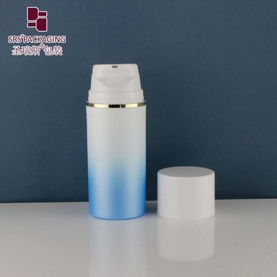 comprar PA601 PP redondo Popular Botella de bomba sin aire de plástico vacío brillante para el embalaje de la loción de base online manufacture