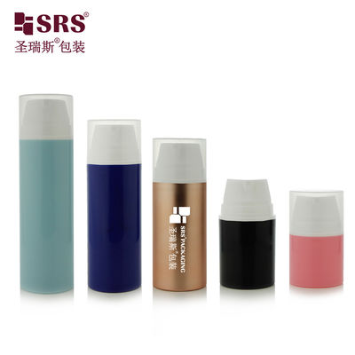 comprar PA606 Pintura congelado mate acabado metalizado anillo de estampado en caliente PP PCR Eco-amigable PP PCR botella sin aire para crema diurna Embalaje para el cuidado de la piel online manufacture