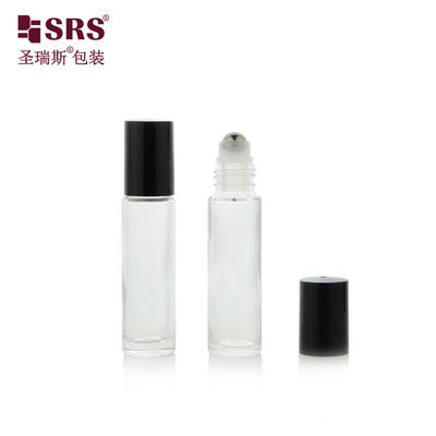 comprar Embalaje de fragancias Whosale 10ml rollo de bola de cristal transparente en botella Prueba de vacío 100% sin fugas aplicador de cabeza de acero masaje para aceites esenciales para el cuidado de la piel online manufacture