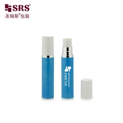 comprar A003 5 ml Color plateado metalizado Inyección en el hombro Color sólido Plástico vacío sin aire Botella de bomba Contenedor de embalaje online manufacture