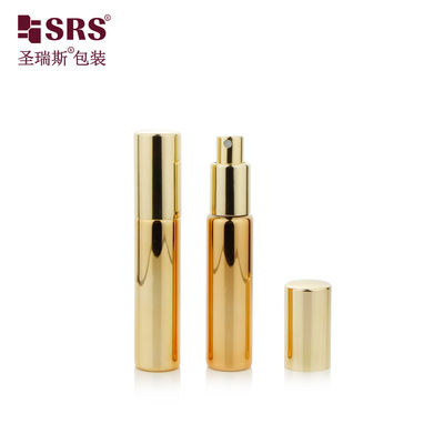 comprar BLPA 10ML Oro metalizado vidrio redondo vacío botella de bomba de perfume de pulverización personalización niebla fina online manufacture