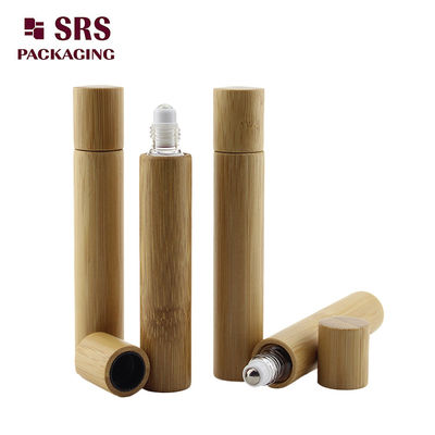 comprar Botella de vidrio de aceite de oliva de 15 ml de bambú real sin fugas buena botella de masaje de perfume fábrica online manufacture