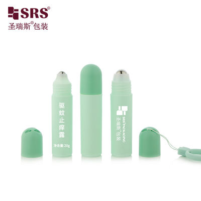 comprar RPPF 20ml inyectado personalizar color mate con tapa de cúpula helada con cordón redondo botella de pared única rodar online manufacture