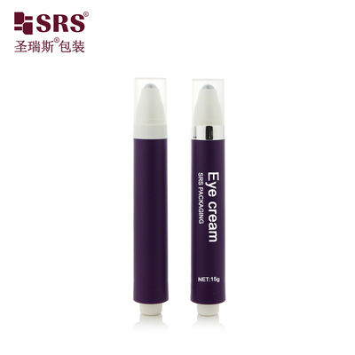 comprar AY 10ML 15ML botón de prensa de plástico diseño de botella de masaje de rodillo sin aire para hidratar el gel de ojos online manufacture