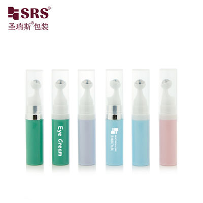 comprar A0035 7.5ml 10ml 15ml PP Prensa al vacío Botón Crema para ojos Botellas de rodillo Embalaje higiénico a prueba de fugas online manufacture