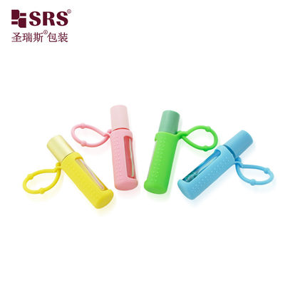 comprar BLPM-10ML Forma redonda de vidrio transparente, rodillo de botella de bola de acero, tapa de silicona para aceite perfumado de fragancia sin fugas online manufacture
