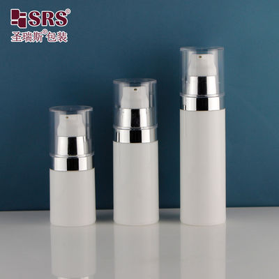 comprar PA212 15ml 30ml 50ml Metalizado de plata hombro de plástico sin aire botella de la bomba para la loción corporal online manufacture