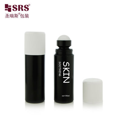 comprar RPPD1-90ML Botella de plástico de PP negro mate con tapa a prueba de niños Pared doble sin fugas Para gel antitranspirante online manufacture