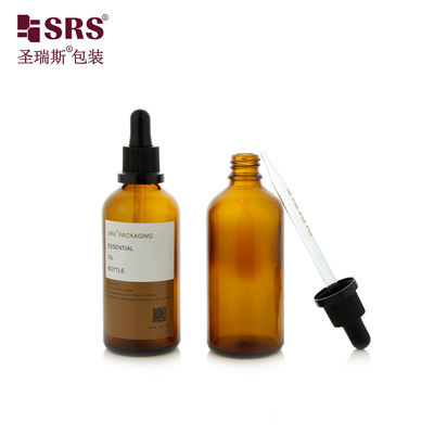 comprar D012 Esencia de suero para el cabello Botella goteadora de vidrio Forma redonda 5ml 10ml 15ml 20ml 30ml 50ml Embalaje de 100ml online manufacture