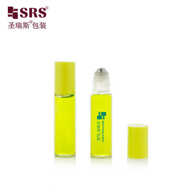 comprar PET-10ML plástico PET Superficie transparente y brillante enrollar en la botella aplicador envase de embalaje con masaje de bola de acero online manufacture