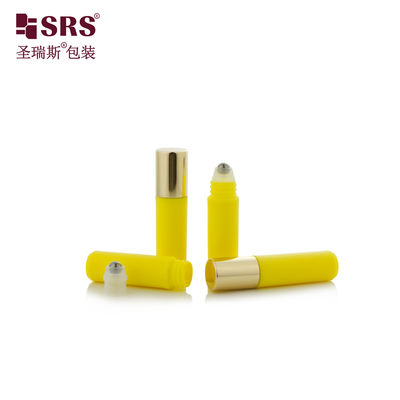 comprar RPA-2ml inyección personalizada amarillo mate plástico acabado PP PCR de perfume reciclado Rollo de muestra en botella online manufacture